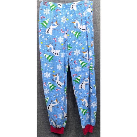 DISNEY Womens Pajama Set - Frozen, Olaf, Soft, Christmas, Elastic Waist, Large - Picture 5 of 7